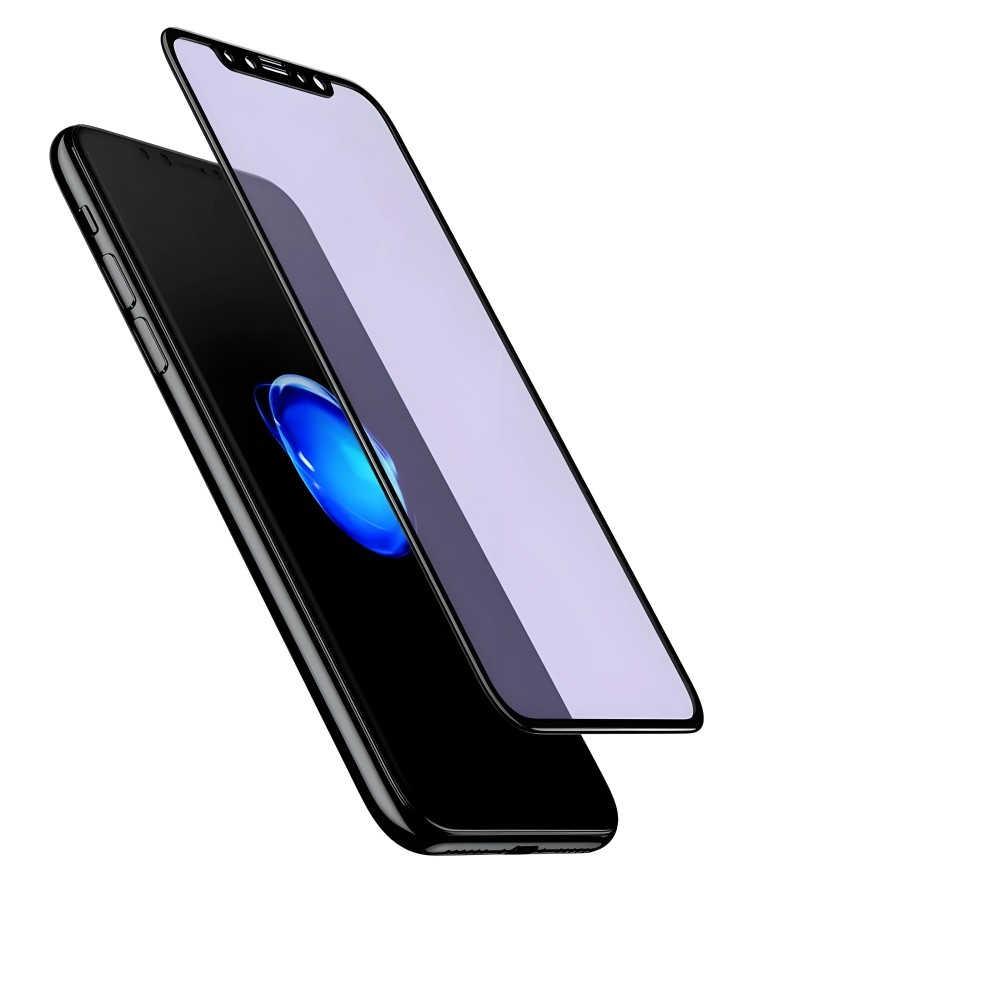 Folie protectie Flippy pentru iPhone 14 Pro Max, Sticla securizata, temperata, duritate 9H, Privacy 360 Anti-Blue Ray, Transparenta, Protectie Completa
