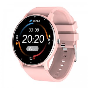 Ceas smartwatch si bratara fitness Flippy ZL02D, oxigen, ritm cardiac, pedometru, notificari, IP67, Compatibil cu Android/iOS, vibratii, multi sport, Roz