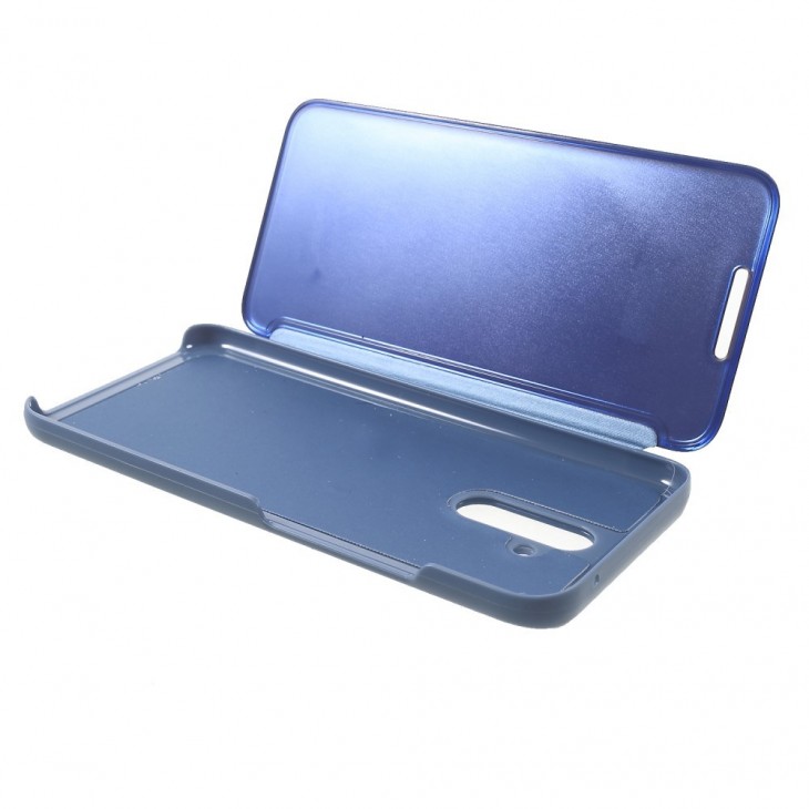Husa de protectie pentru Huawei Mate 20 Lite Flip Cover Oglinda Albastru