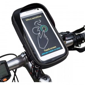 Suport de bicicleta Flippy Wheel UP  pentru telefoane cu ecran tactil =< 6.0 inch impermeabil, negru