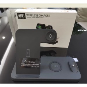 4 in 1 Wireless Charger pentru iPhone + iWatch + Airpods