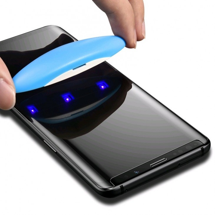 Folie Sticla Samsung Galaxy S9 Plus Full Glue Nano Water Transparent