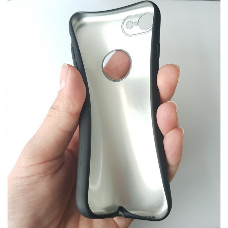 Husa Apple iPhone 7 Full Silicone 360 Negru + Folie de protectie