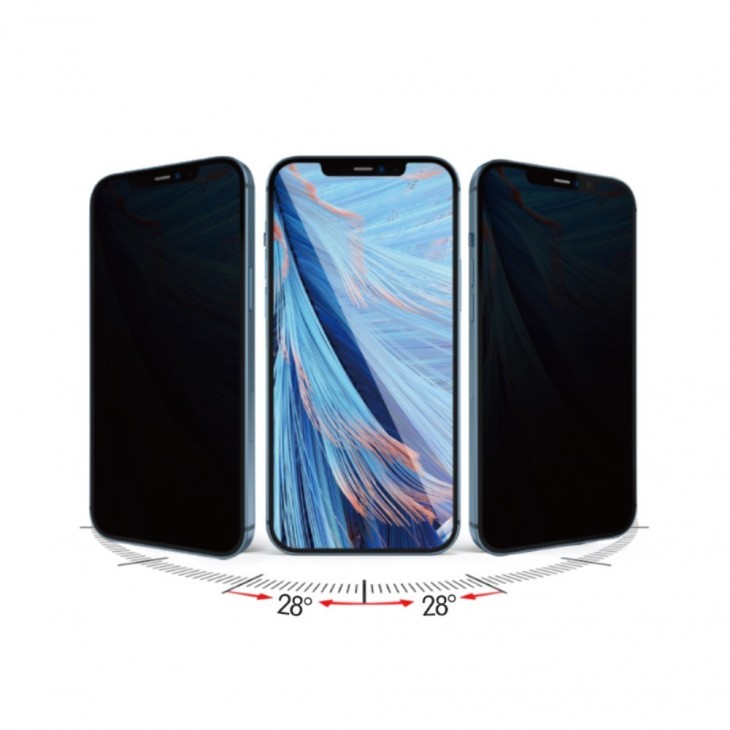 Folie Sticla Flippy compatibila cu Apple iPhone SE 2020/7/8 Full Glue Privacy Negru