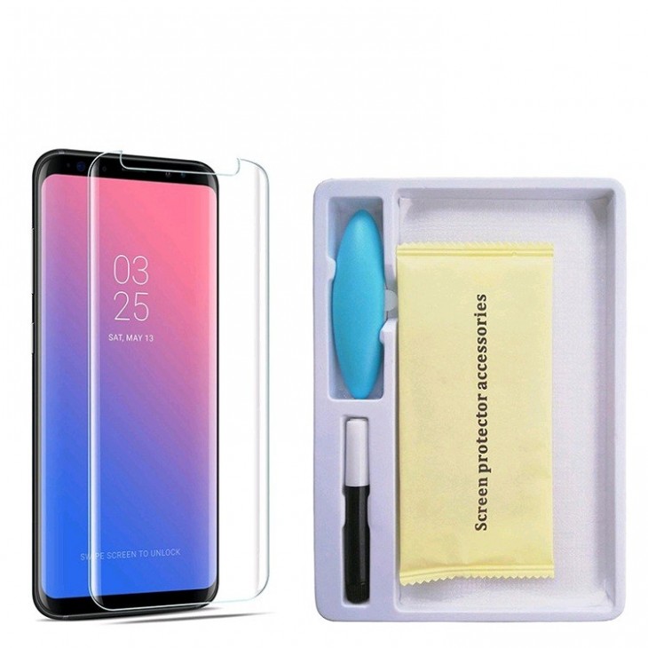 Folie Sticla Samsung Galaxy S9 Plus Full Glue Nano Water Transparent
