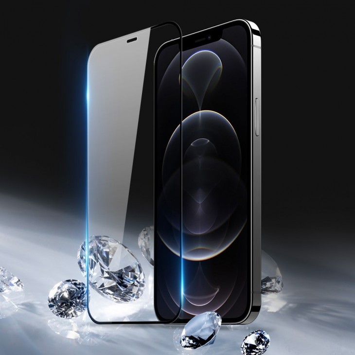 Folie Sticla Flippy® pentru Apple iPhone 12 Pro Max 111D Negru