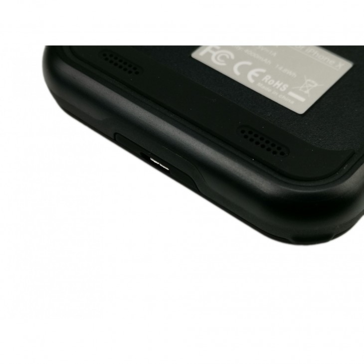 Acumulator extern iFans Battery Case 4000 mAh pentru Apple iPhone X, Negru