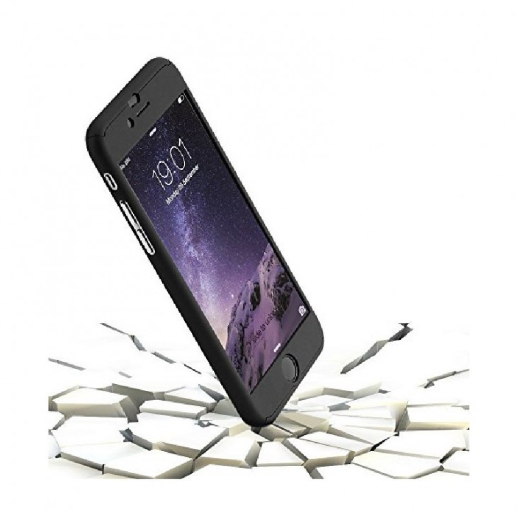 Husa Apple iPhone 6/6S IPAKY Full Cover 360 Negru + Folie Cadou