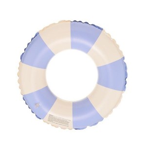 Colac de inot gonflabil pentru copii, In dungi Albastru- Galben, Flippy, diametru 66 cm