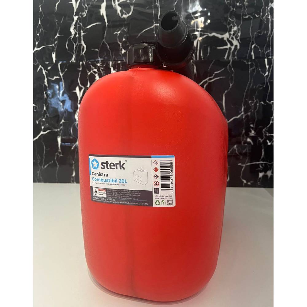 Canistra benzina 20 litri (motorina) rosie Canistra benzina 20 litri (motorina) rosie