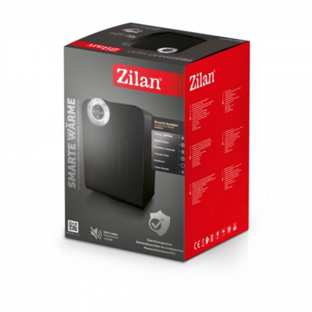 Aeroterma ceramica Zilan Negru, 1800W, motor din cupru, rezistenta la apa IPX1 Aeroterma ceramica Zilan Negru, 1800W, motor din cupru, rezistenta la apa IPX1