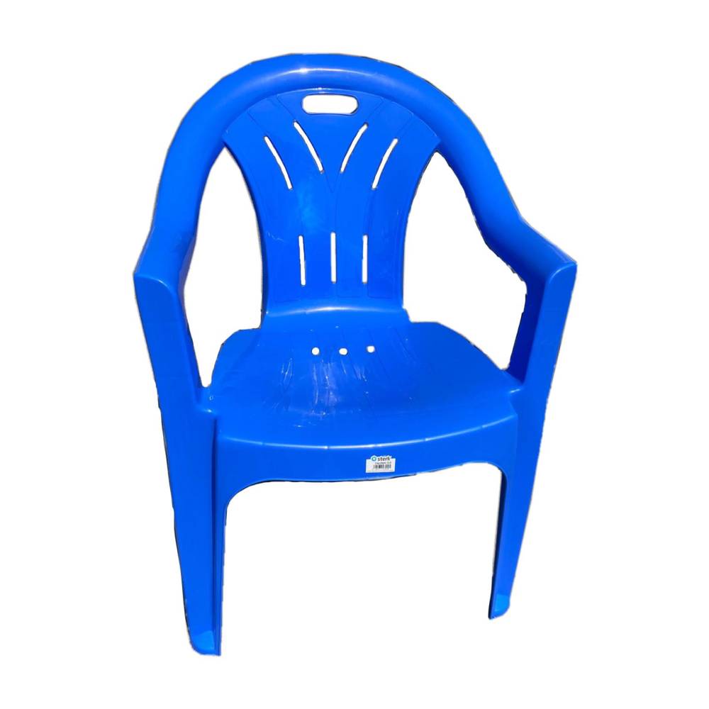 Set 6 x scaune gradina din plastic, albastre Set 6 x scaune gradina din plastic, albastre