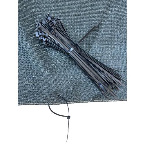 Clips fixare plasa de umbrire, 50buc + Coliere plastic negre 4x150mm, 100buc Clips fixare plasa de umbrire, 50buc + Coliere plastic negre 4x150mm, 100buc