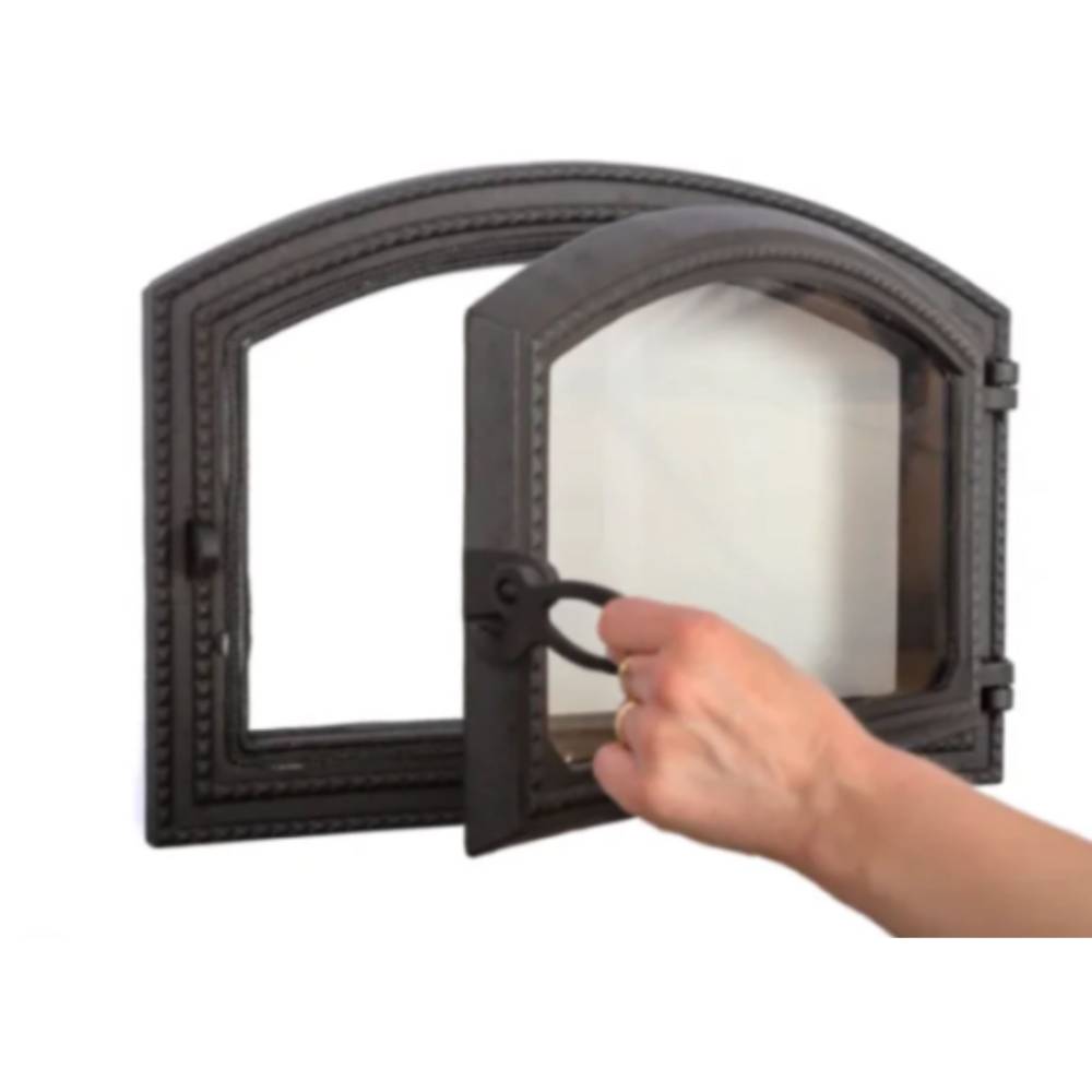 Usa semineu, cuptor gradina cu geam Camur, fonta Usa semineu, cuptor gradina cu geam Camur, fonta