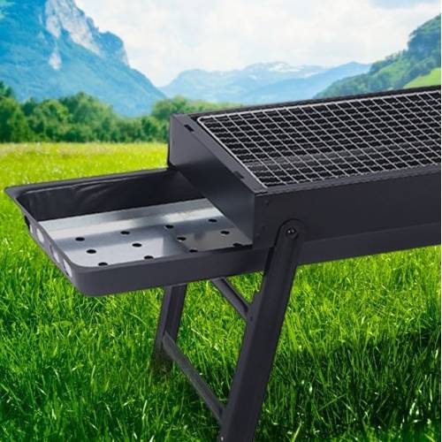Gratar portabil din metal pentru camping 60 x 22cm