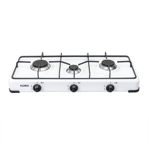 Aragaz cu 3 ochiuri, Alb, Floria si chit racordare pentru Butelie