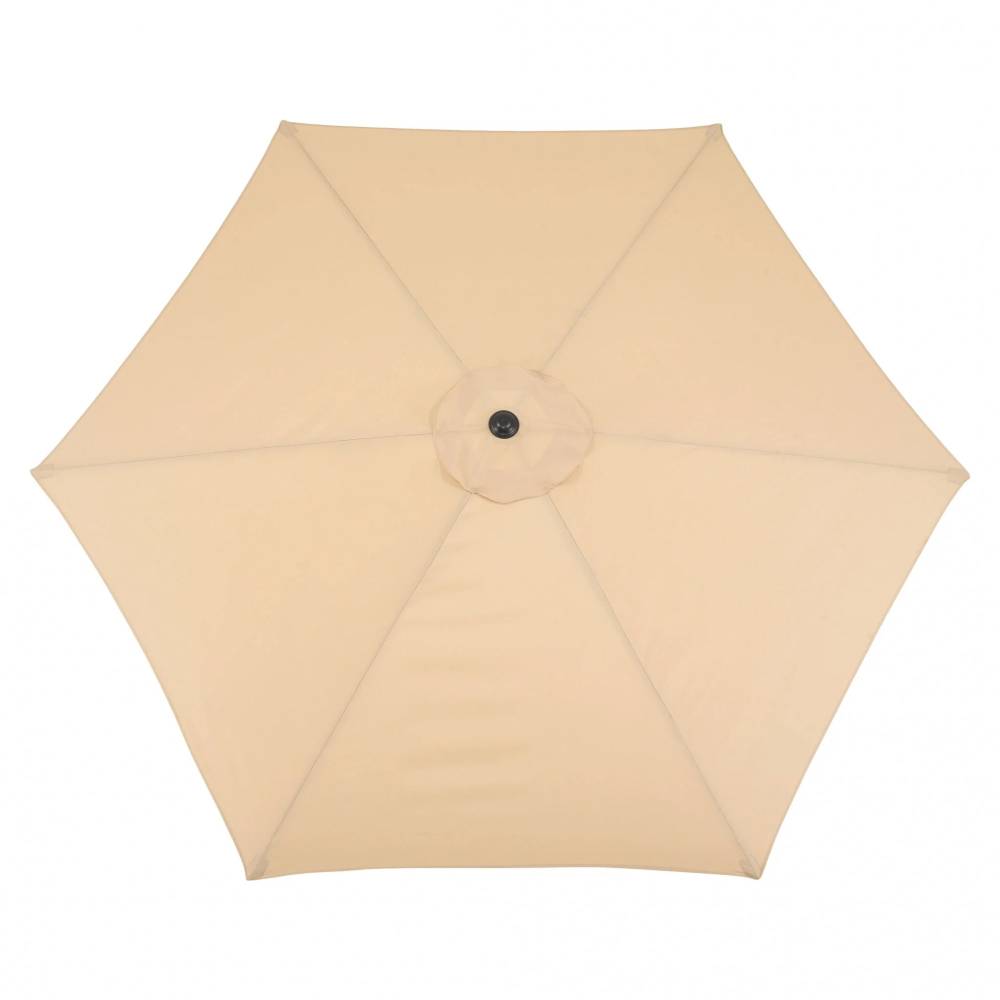 Umbrela rotunda de soare pentru terasa crem 2.7m diametru Umbrela rotunda de soare pentru terasa crem 2.7m diametru