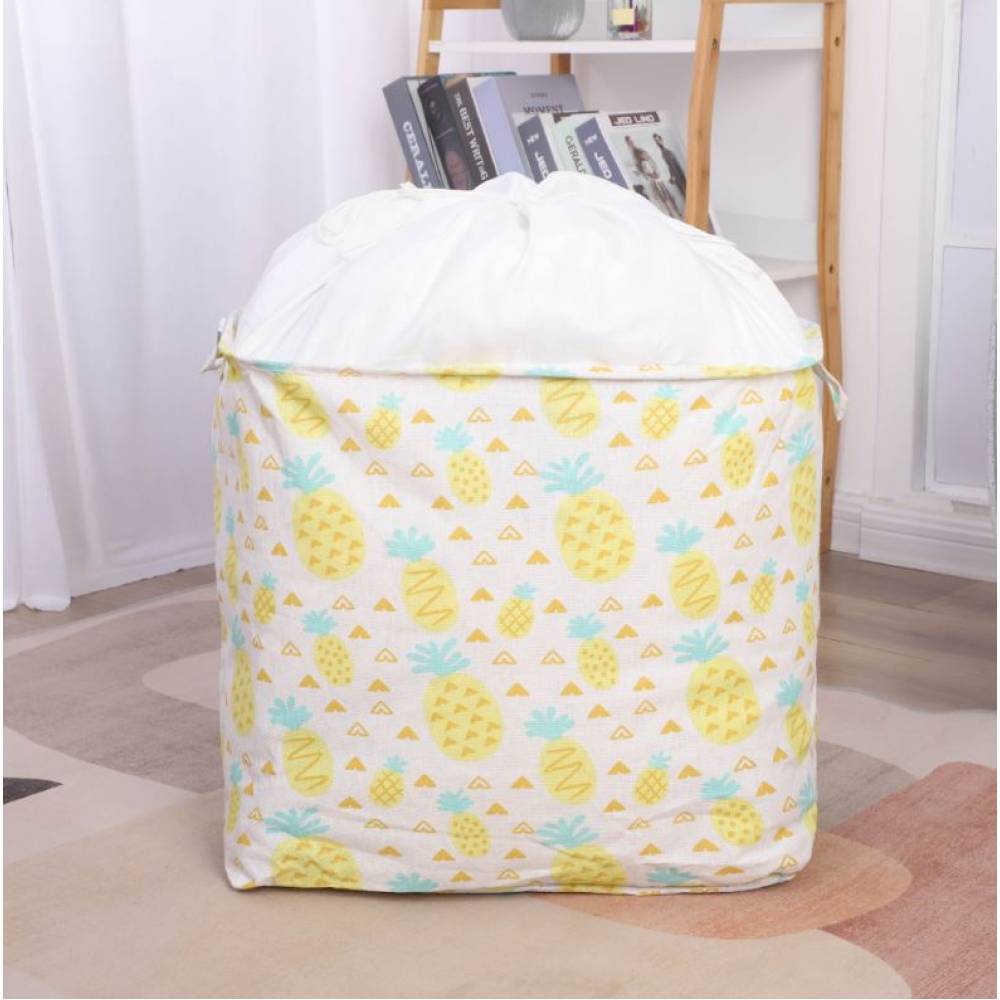 Cos depozitare pliabila 100 litri cu snur, galben Cos depozitare pliabila 100 litri cu snur, galben