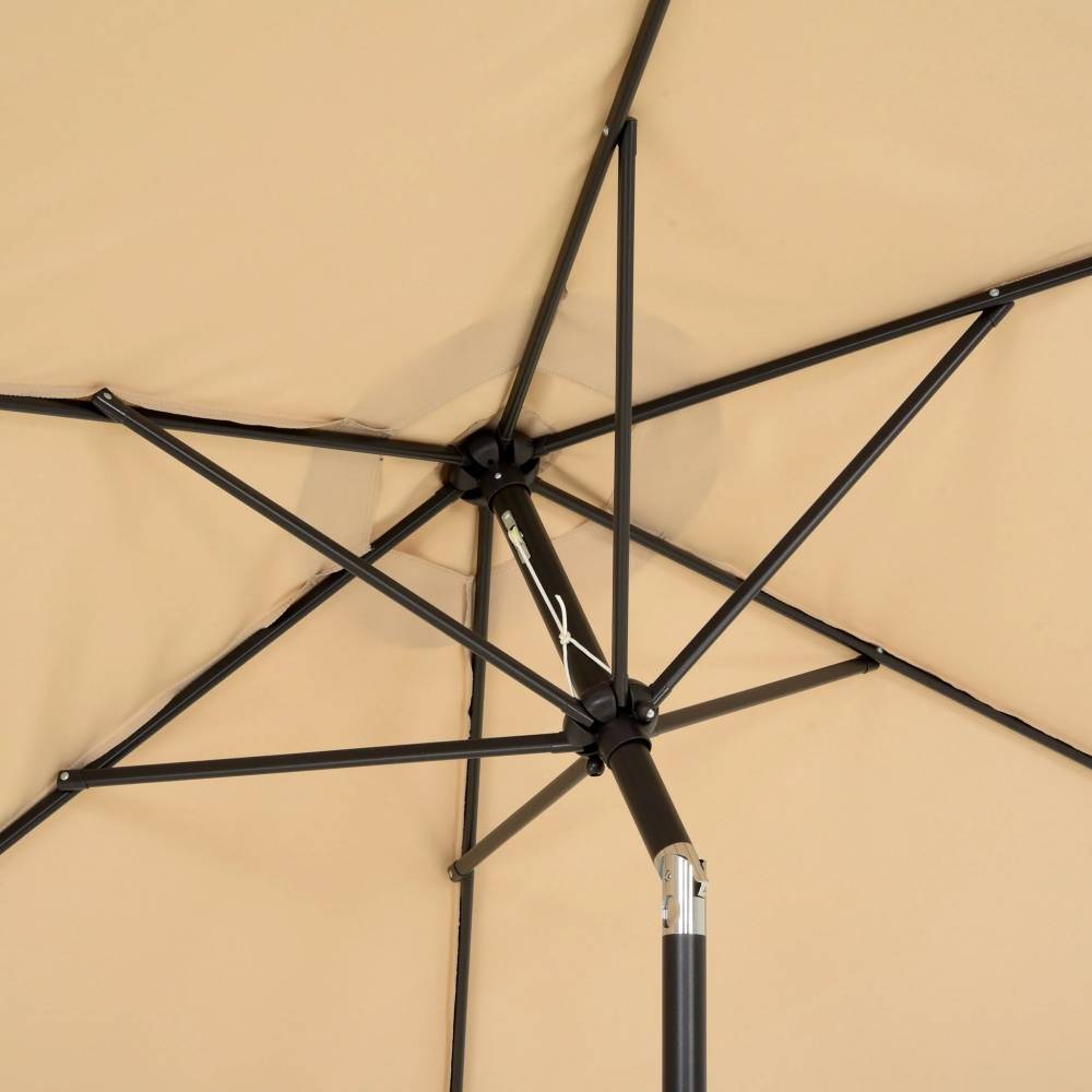Umbrela rotunda de soare pentru terasa crem 2.7m diametru Umbrela rotunda de soare pentru terasa crem 2.7m diametru