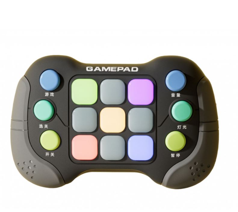 Consola, Joc Interactiv Pop It, 600 nivele, Gri/Negru