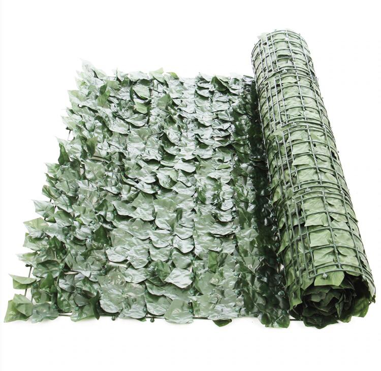 Gard artificial cu frunze 300x100 cm Verde